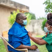 A care worker Credit: Shutterstock/ posed by models