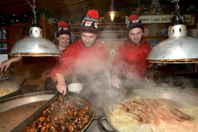 Staff on Clowbecks Farmhouse Kitchen stall
