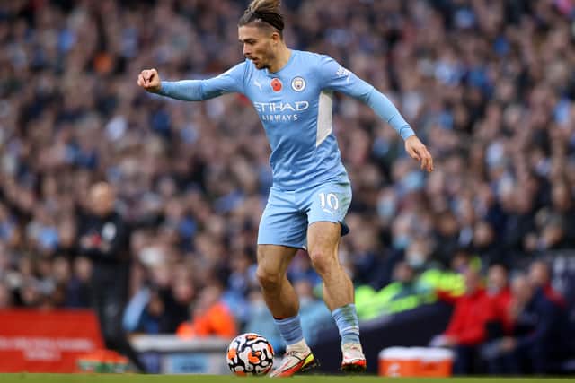 Jack Grealish is one of Man City’s key men on FM 22. Credit: Getty.