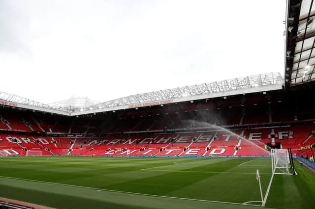 Inside of an empty Old Trafford. Credit: Getty.