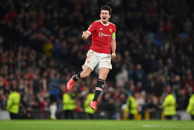 Maguire has scored more goals for England than Manchester United. Credit: Getty.