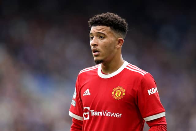 Sancho is yet to score or assist for United. Credit: Getty.