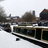 A winter snow scene in Manchester