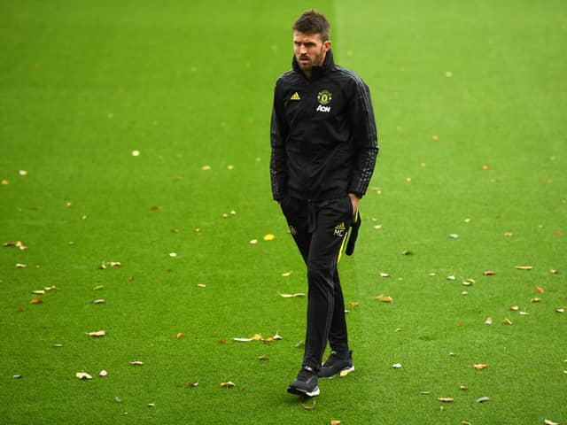 Michael Carrick will take charge of Manchester United against Villarreal. Credit: Getty.