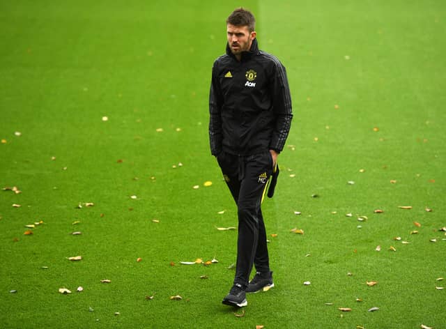 Michael Carrick will take charge of Manchester United against Villarreal. Credit: Getty.