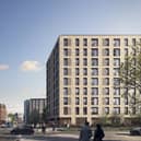 Plans for a nine-storey block of affordable apartments in Chapel Street, Salford. Credit: English Cities Fund.