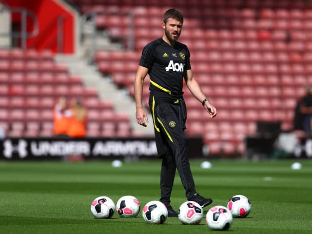 Michael Carrick addressed the media on Monday afternoon. Credit: Getty.