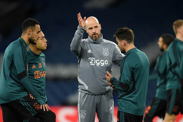 ten Hag has been with Ajax since 2017 leading them to two League titles 
