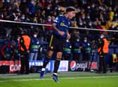 Jadon Sancho scored his first Manchester United goal on Tuesday night. Credit: Getty.