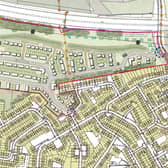 Plans to build up to 690 homes on Brackley Golf Course in Little Hulton, Salford. Credit: Baldwin Design Consultancy Ltd. 