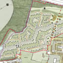 Plans to build up to 690 homes on Brackley Golf Course in Little Hulton, Salford. Credit: Baldwin Design Consultancy Ltd. 
