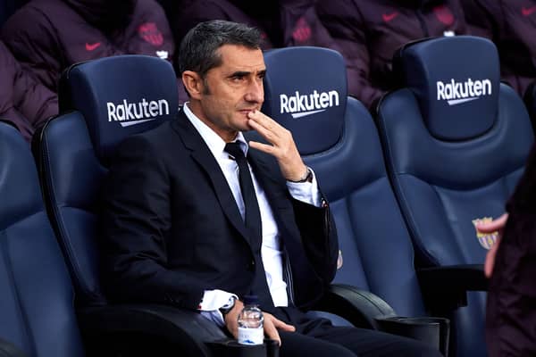 Ernesto Valverde managed Barcelona between 2017-2020. Credit: Getty.
