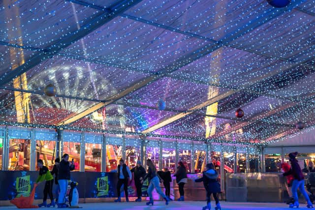 Tinsel Town ice rink at the Trafford Centre