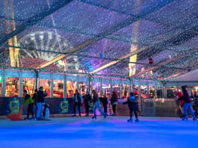 Tinsel Town ice rink at the Trafford Centre