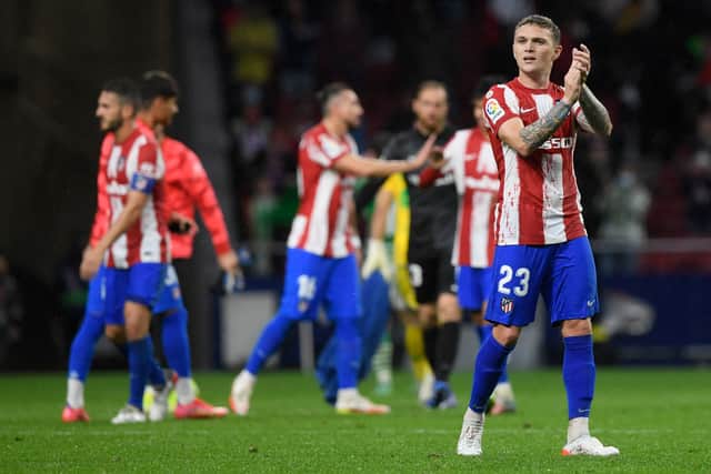 Kieran Trippier has endured a difficult season at Atletico Madrid. Credit: Getty.