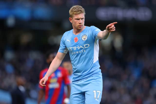 Kevin De Bruyne has started just half of City’s 20 games this season. Credit: Getty.
