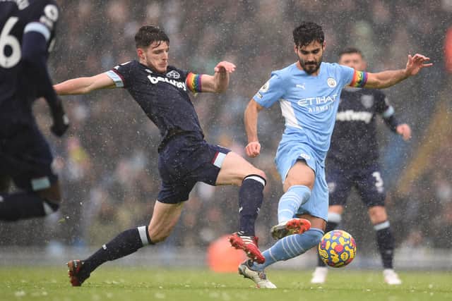 Manchester City’s midfield dominated against West Ham United. Credit: Getty.