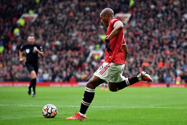 Martial’s one goal this season came against Everton. Credit: Getty.