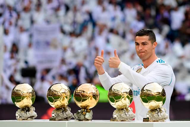 Ronaldo last won the Ballon d’Or in 2017. Credit: Getty.