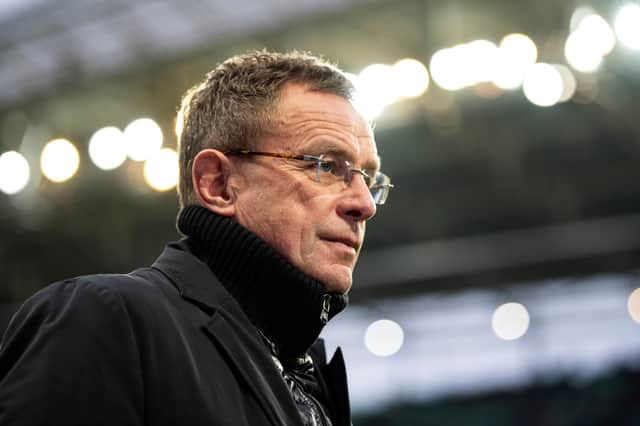 <p>Ralf Rangnick has been confirmed as the new Manchester United interim manager. Credit: Getty.</p>