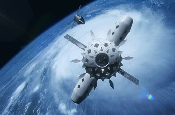 A prototype space dwelling has been created  Credit: via SWNS