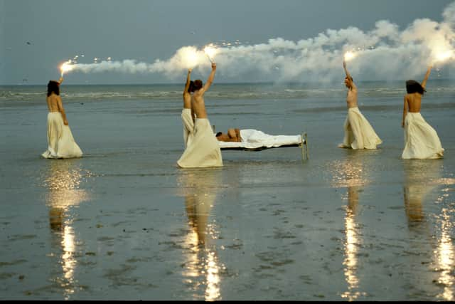 An image from Derek Jarman’s film The Garden. Photo: Liam Daniel courtesy of Basilisk Communications