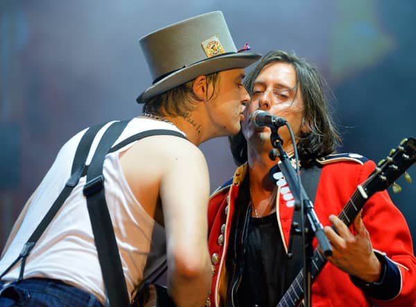 Pete Doherty and Carl Barat of the Libertines, performing in 2014 Credit: Shutterstock