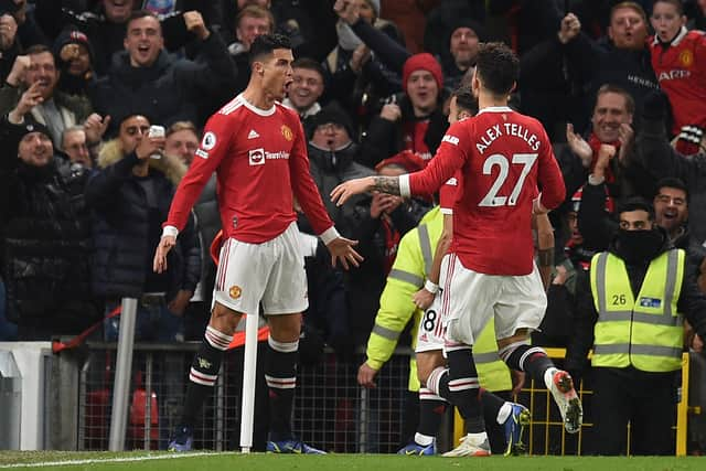 Ronaldo was the star of the show at Old Trafford. Credit: Getty.