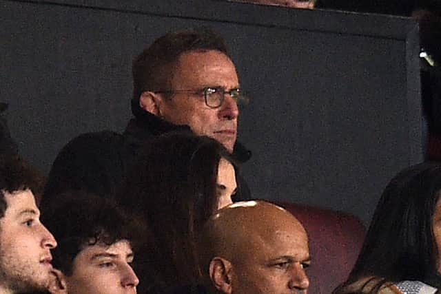 Ralf Rangnick was in attendance on Thursday night. Credit: Getty.