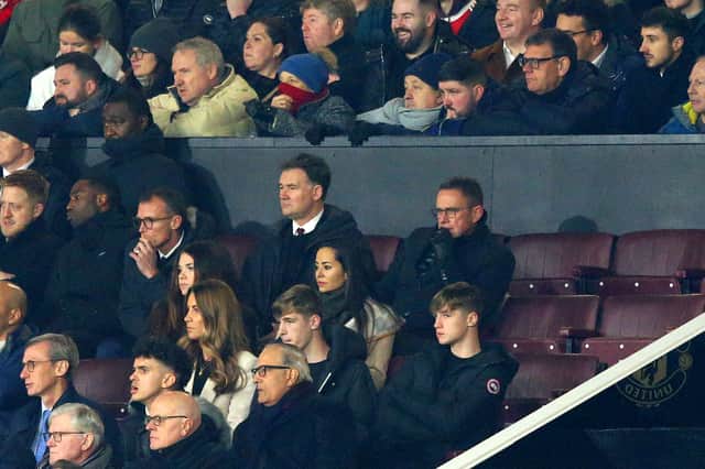 Ralf Rangnick was in attendance at Old Trafford on Thursday. Credit: Getty.