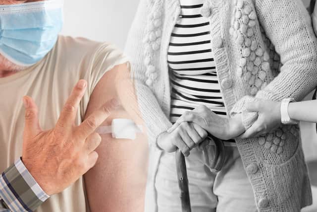Elderly people living in care homes are less likely to have had a booster than the general population of 65 and overs