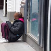 A homeless woman in Manchester  Credit: Shutterstock