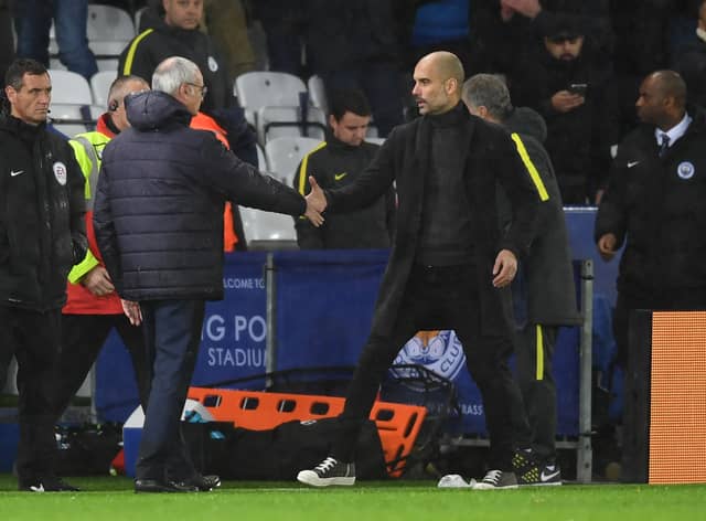 Guardiola has high praise for Ranieri’s achievements at Leicester City  Credit: Getty