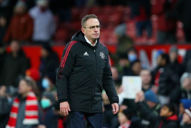 Ralf Rangnick began life at Manchester United with a win. Credit: Getty.