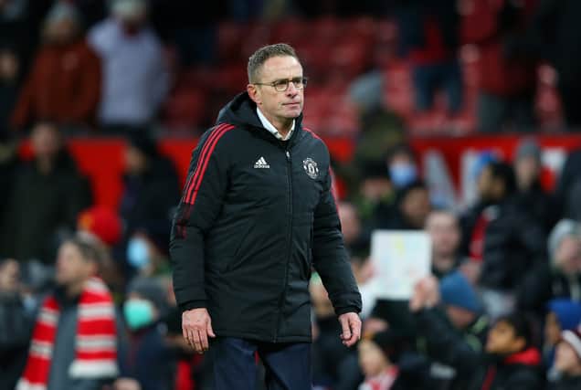 Ralf Rangnick began life at Manchester United with a win. Credit: Getty.