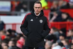 Ralf Rangnick picked up a first win as Manchester United manager. Credit: Getty.