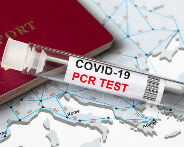 Covid PCR tests at UK airports  Credit: Shutterstock