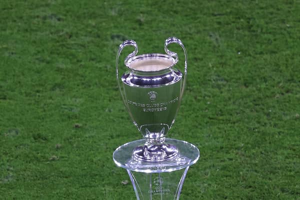 The Champions League trophy. Credit: Getty.