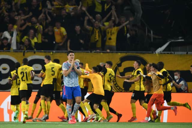 Young Boys beat United in the opening group game. Credit: Getty.