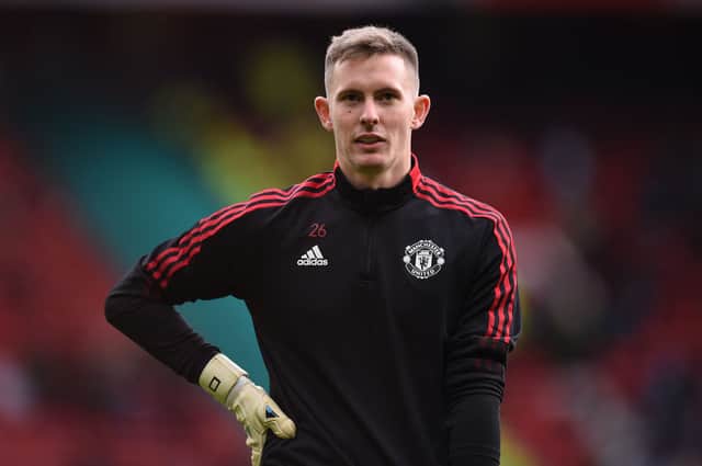 Dean Henderson will start for Manchester United on Wednesday. Credit: Getty.