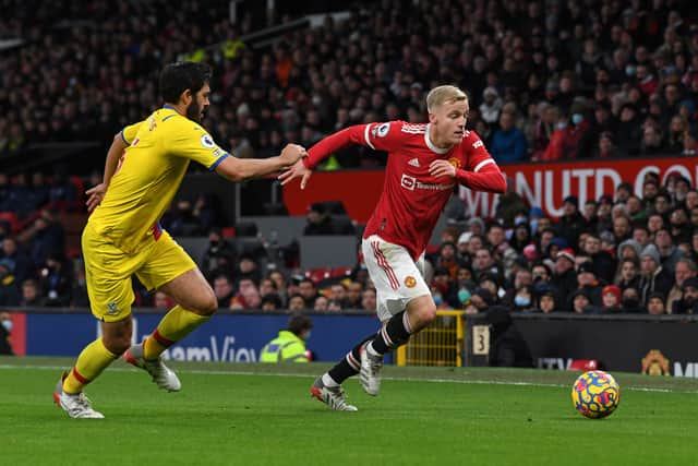 Van de Beek will start for Manchester United against Young Boys. Credit: Getty.