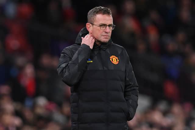 Rangnick oversaw his second game as United manager. Credit: Getty.