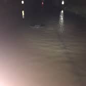 Northern tweeted this photo of flooding between Newton le Willows and Manchester Credit: @northernassist