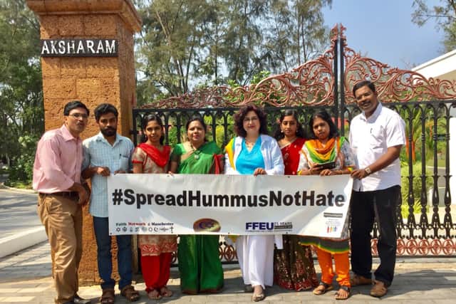 Encouraging people to spread hummus, not hate in Kerala, India