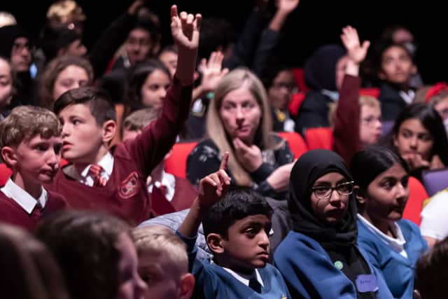 Schools across Greater Manchester have been taking part in a project to write poems about human rights. Photo: David Lake
