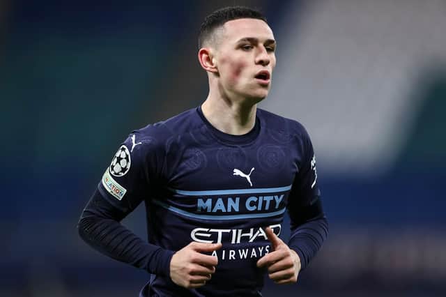 Pep Guardiola explained how Phil Foden is managing his ongoing ankle injury. Credit: Getty