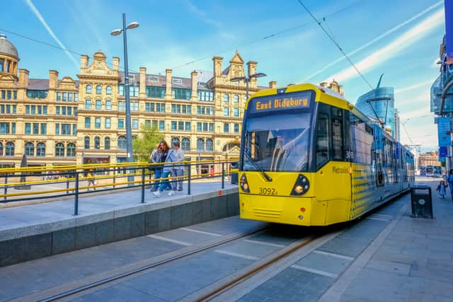 A Metrolink tram in Manchester Credit: Shutterstock