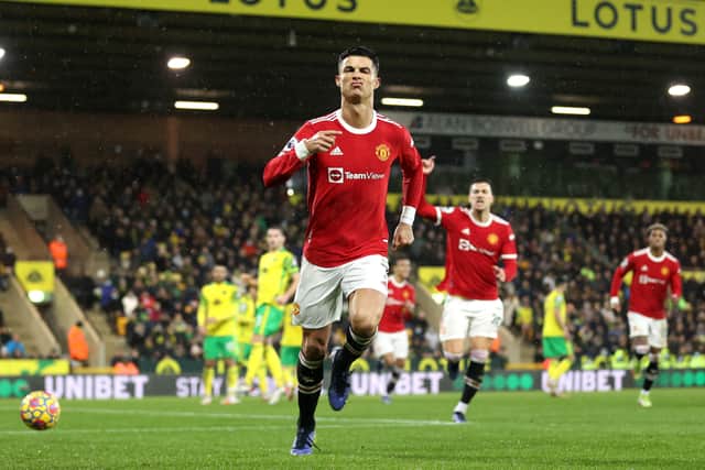 Ronaldo netted the winner against Norwich on Saturday. Credit: Getty.