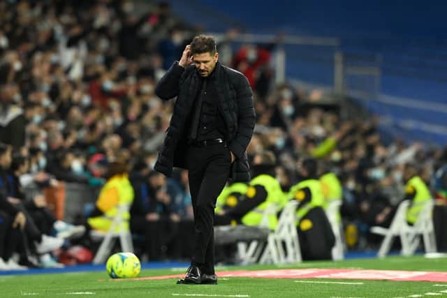 Diego Simeone will be coming to Old Trafford in the new year. Credit: Getty.