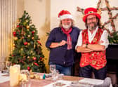 The Hairy Bikers Go North for Christmas Credit: BBC/South Shore Productions/Jon Boast
